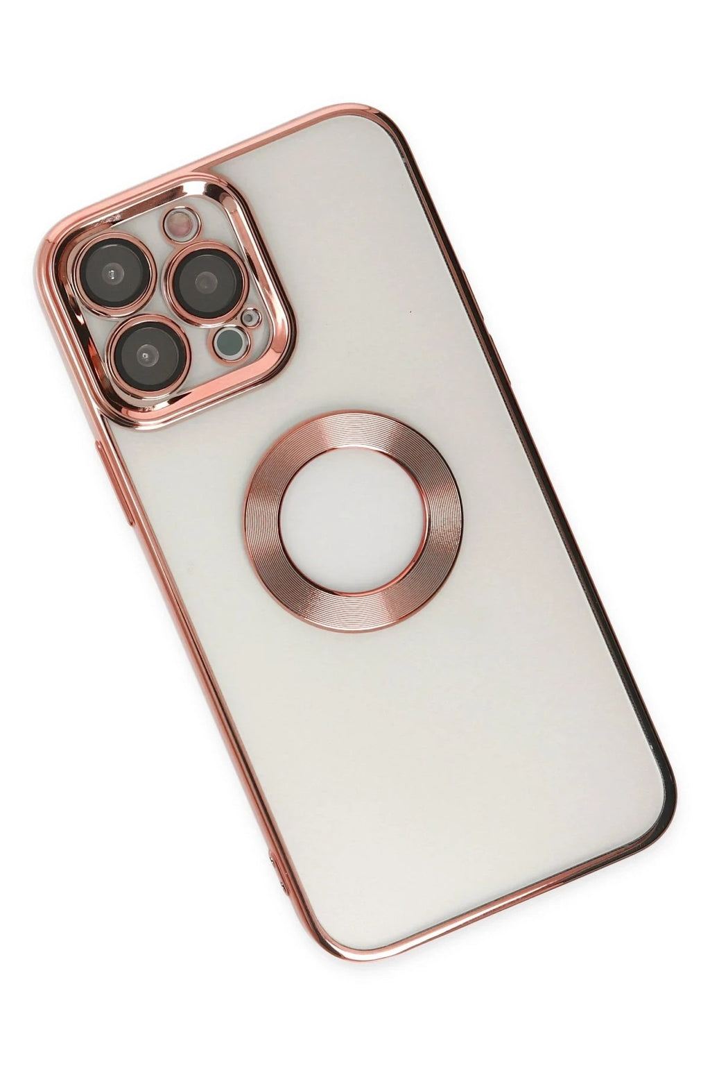 Mey İthalat® iPhone 14 Pro Kılıf Slot Silikon - Rose Gold