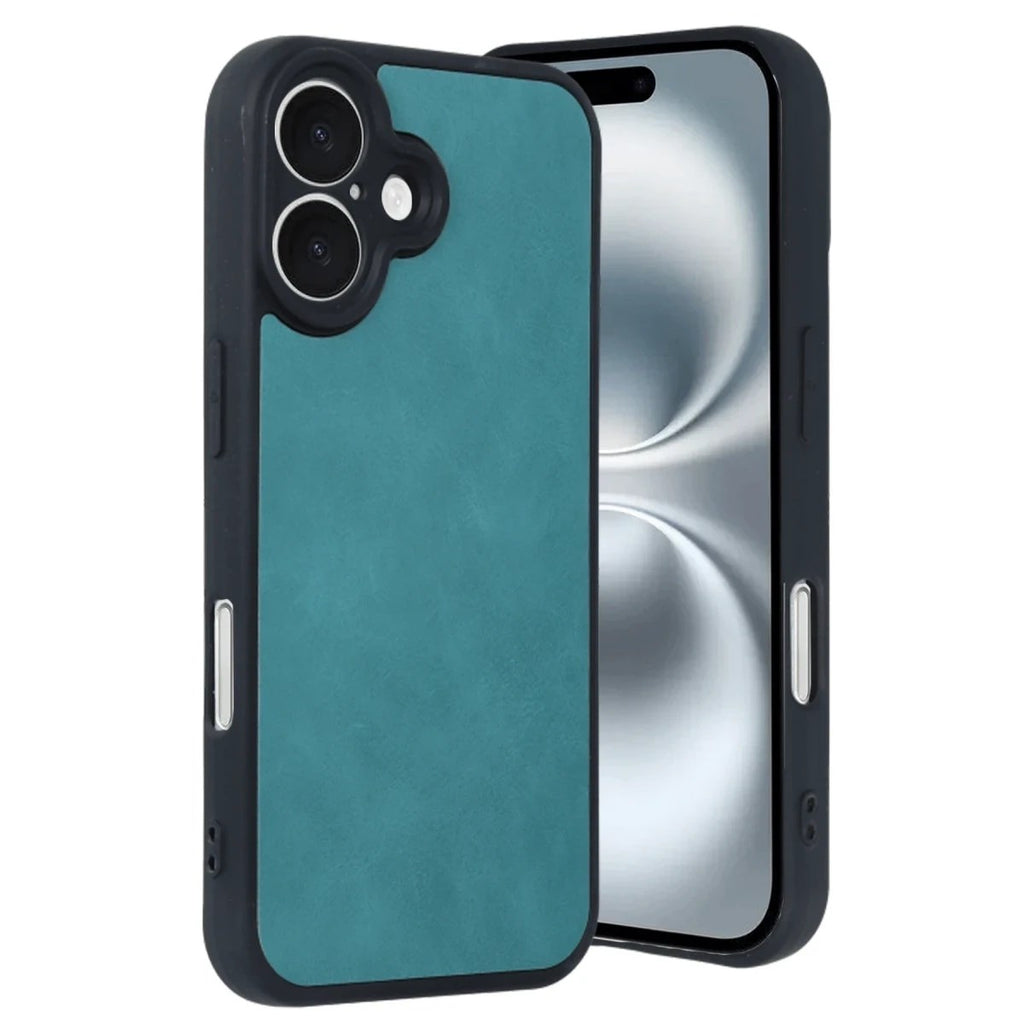 Mey İthalat® iPhone 16 Kılıf Aras Deri Kapak - Açık Yeşil