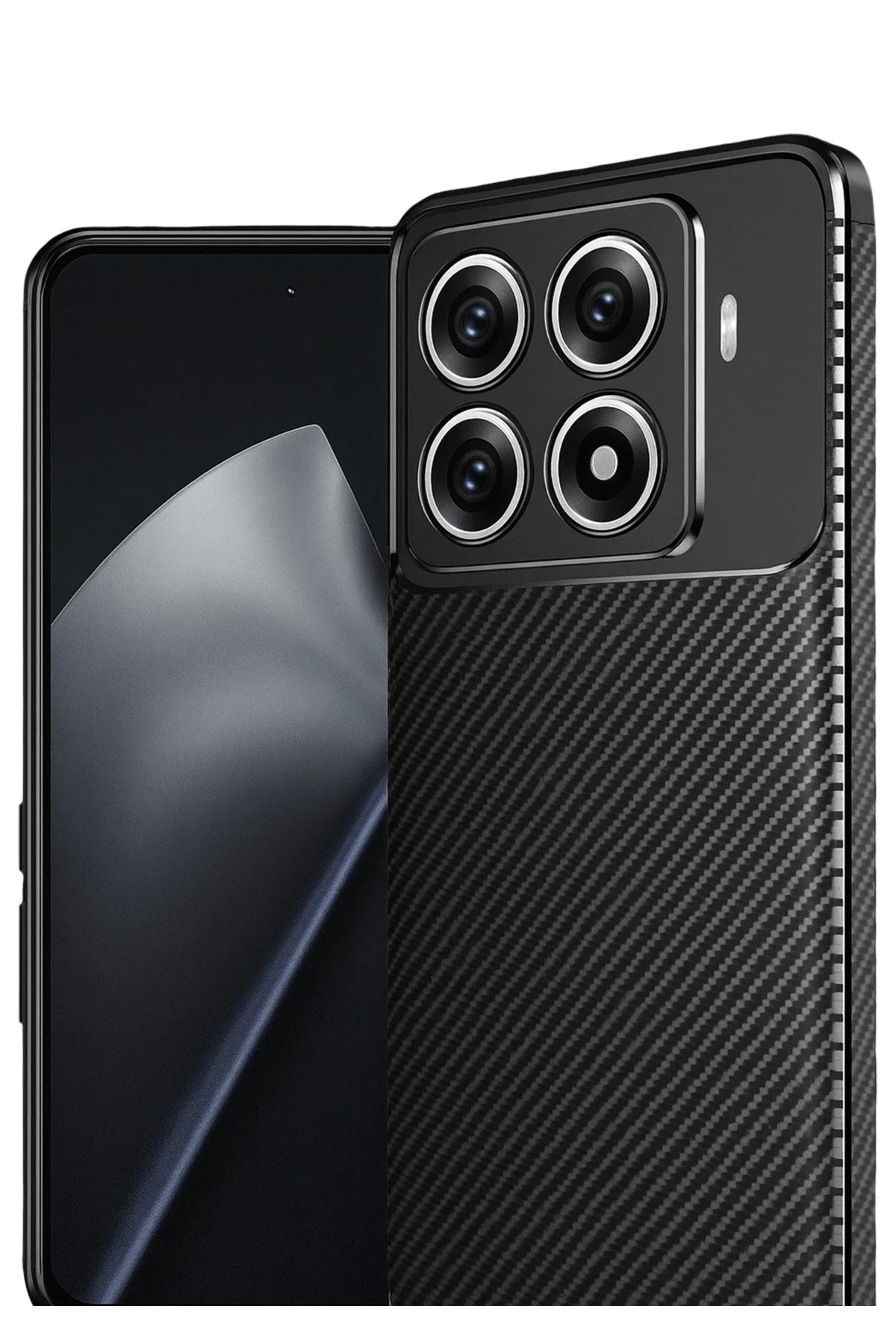 Mey İthalat® Mi 15T Pro Auto Focus Karbon Kapak - Siyah