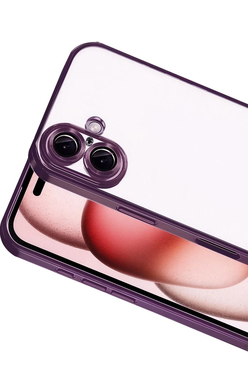 Mey İthalat® iPhone 17 Lensli Silikon - Açık Mor