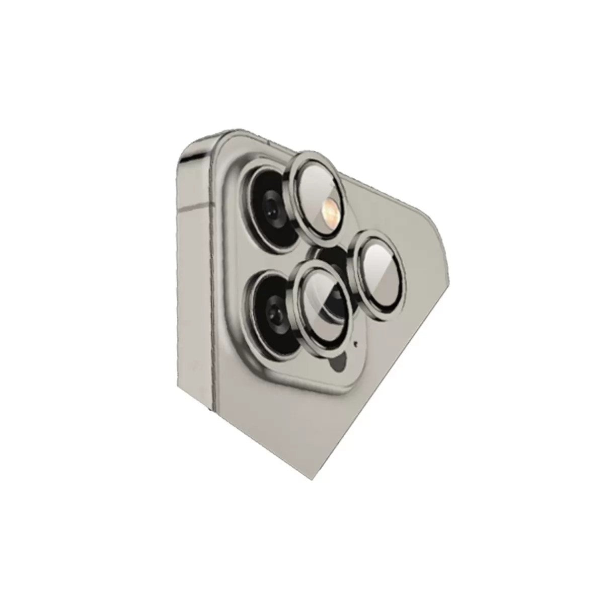 Mey İthalat® iPhone 15 Pro Max Bilvis Titan Kamera Lens - Titan Gri
