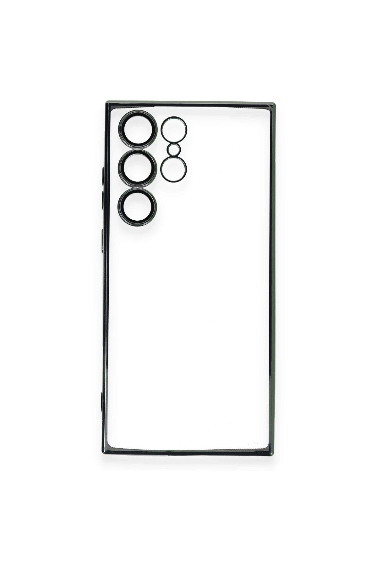 Mey İthalat® Samsung Galaxy S23 Ultra Kılıf Lensli Silikon - Yeşil