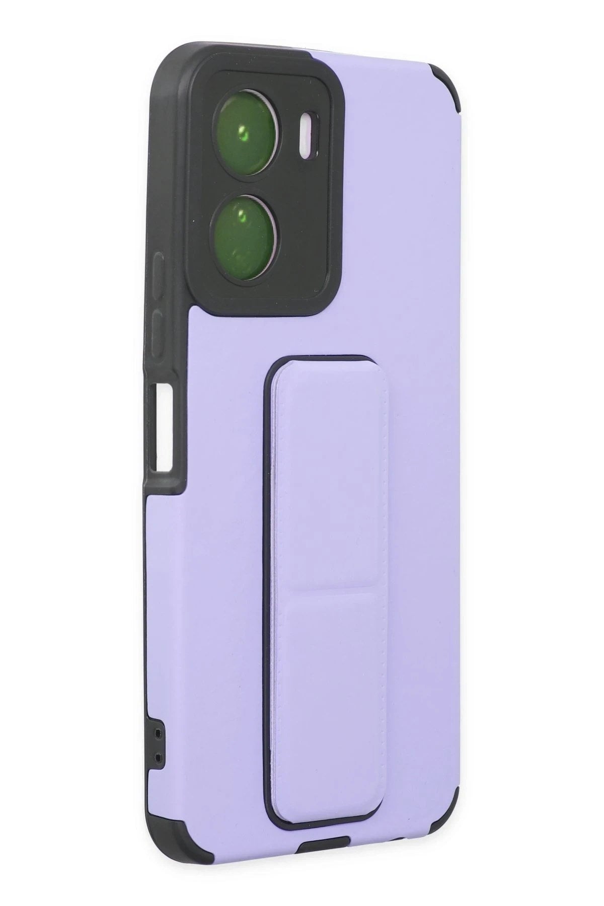 Mey İthalat® Vivo Y16 Kılıf Mega Standlı Silikon - Lila