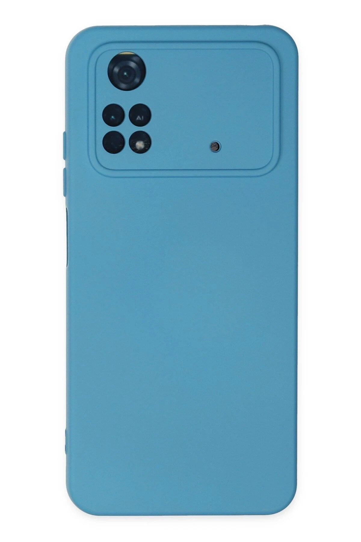 Mey İthalat® Poco M4 Pro 4G Kılıf Nano içi Kadife Silikon - Mavi