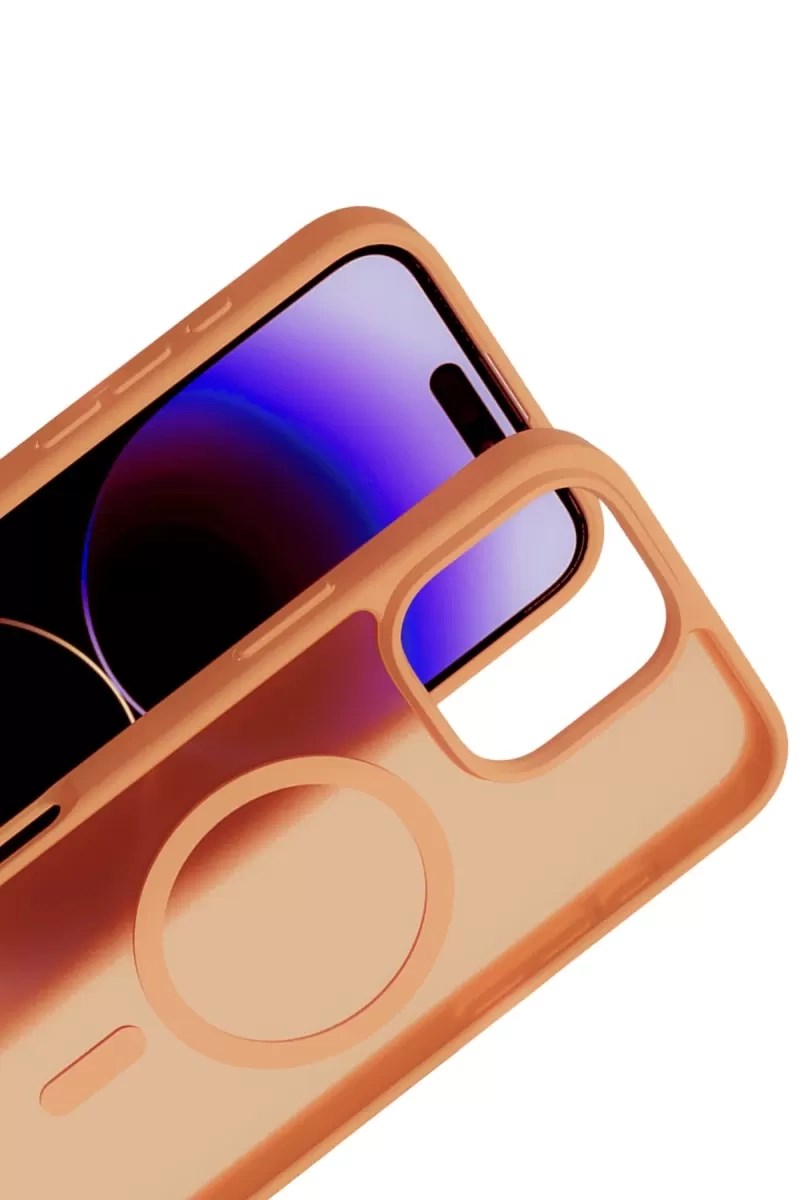 Mey İthalat® iPhone 16 Pro Max Jota Magsafe Kapak - Turuncu