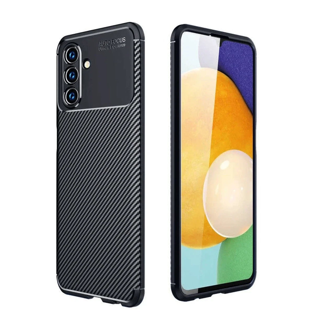 Mey İthalat® Samsung Galaxy A36 Kılıf Auto Focus Karbon Kapak - Siyah