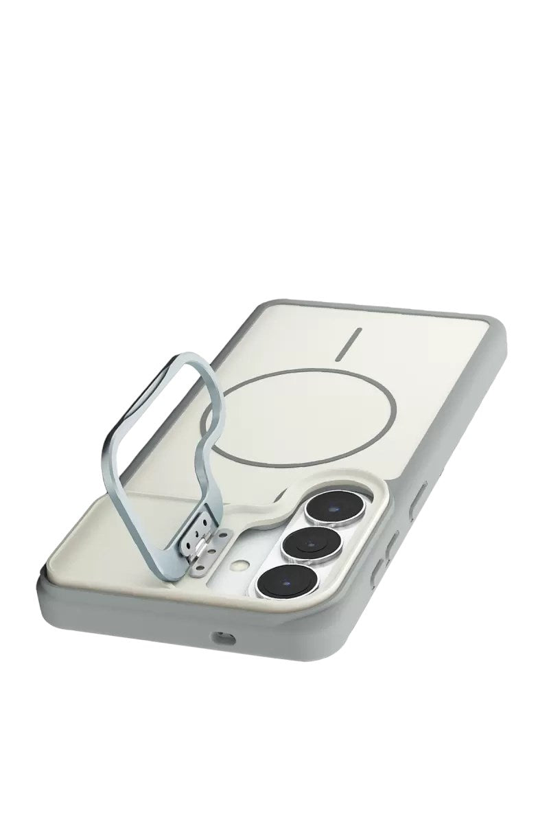 Mey İthalat® Samsung Galaxy S26 Pale Magsafe Standlı Kapak - Beyaz