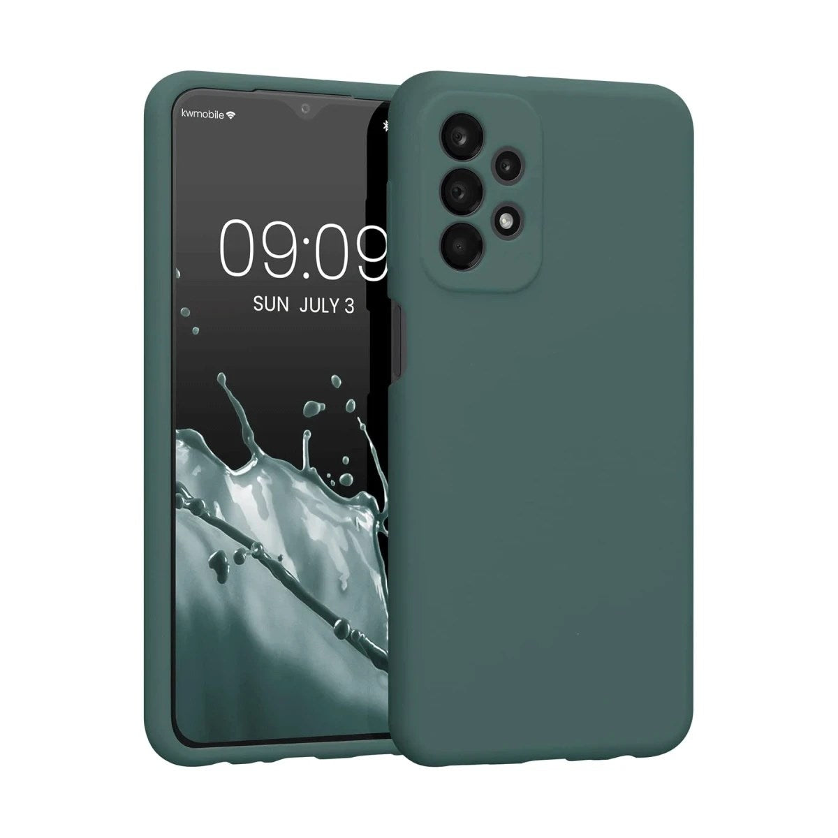 Mey İthalat® Samsung Galaxy A23 4G Kılıf First Silikon - Koyu Yeşil