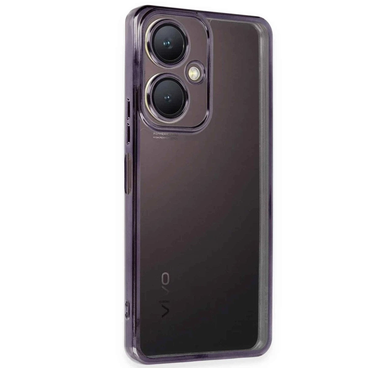 Mey İthalat® Vivo Y27 Kılıf Lensli Silikon - Mor