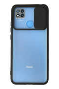 Mey İthalat® Redmi 9C Kılıf Palm Buzlu Kamera Sürgülü Silikon - Siyah