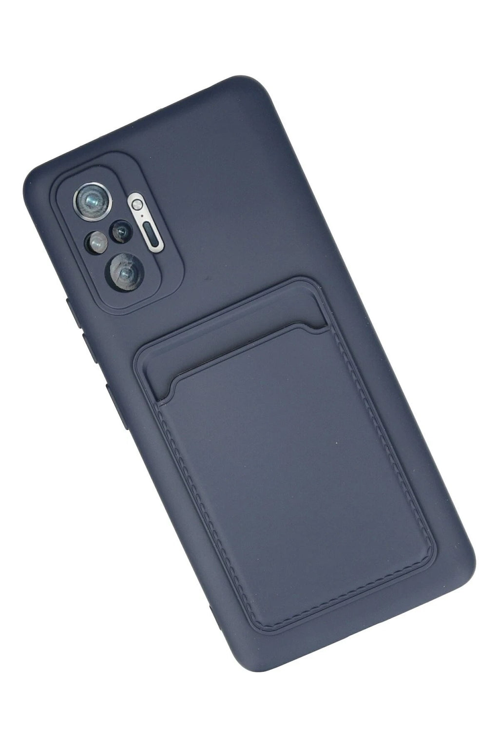 Mey İthalat® Redmi Note 10 Pro Kılıf Kelvin Kartvizitli Silikon - Lacivert