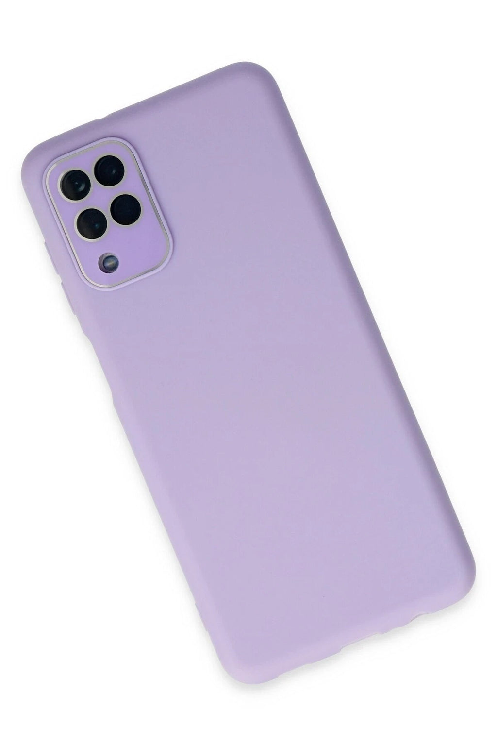 Mey İthalat® Samsung Galaxy A22 Kılıf Lansman Glass Kapak - Lila