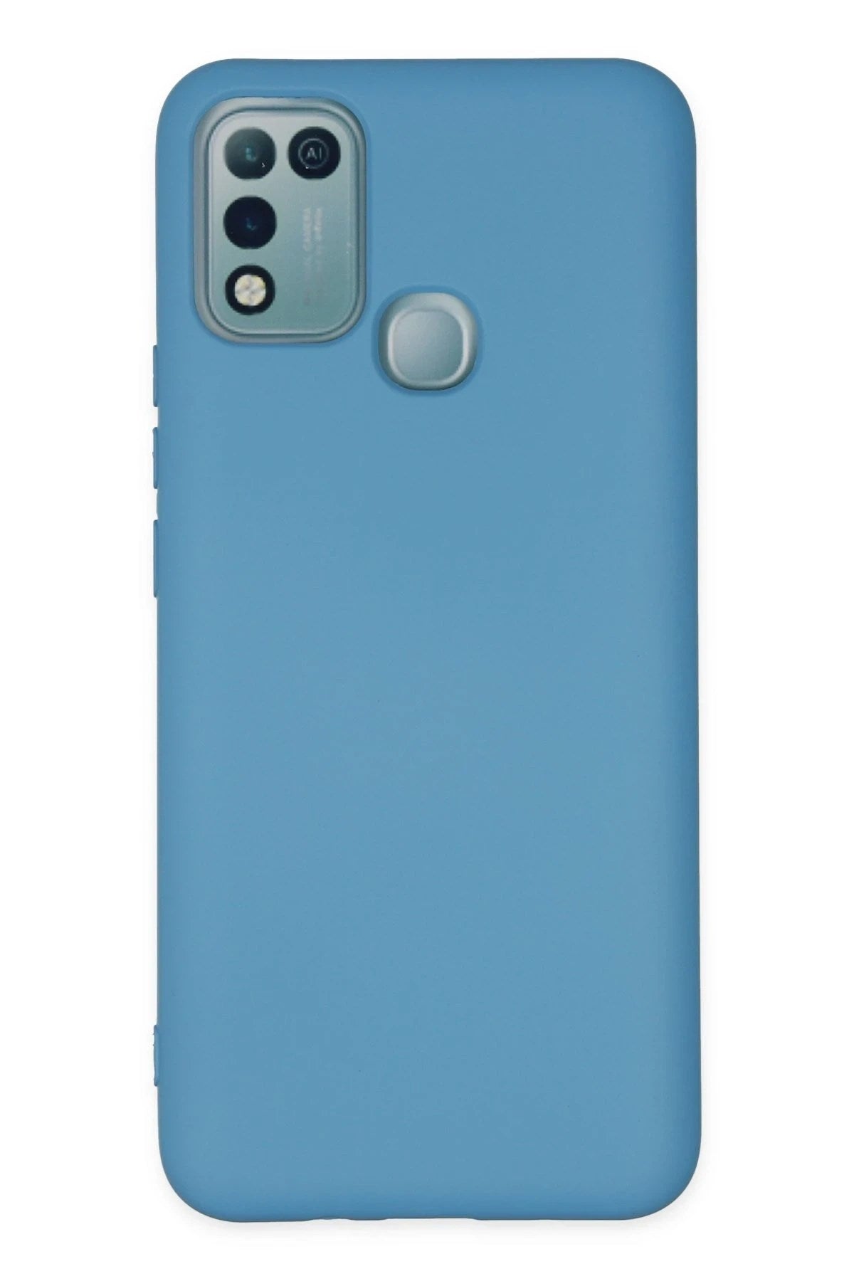 Mey İthalat® İnfinix Hot 10 Play Kılıf Nano içi Kadife Silikon - Mavi