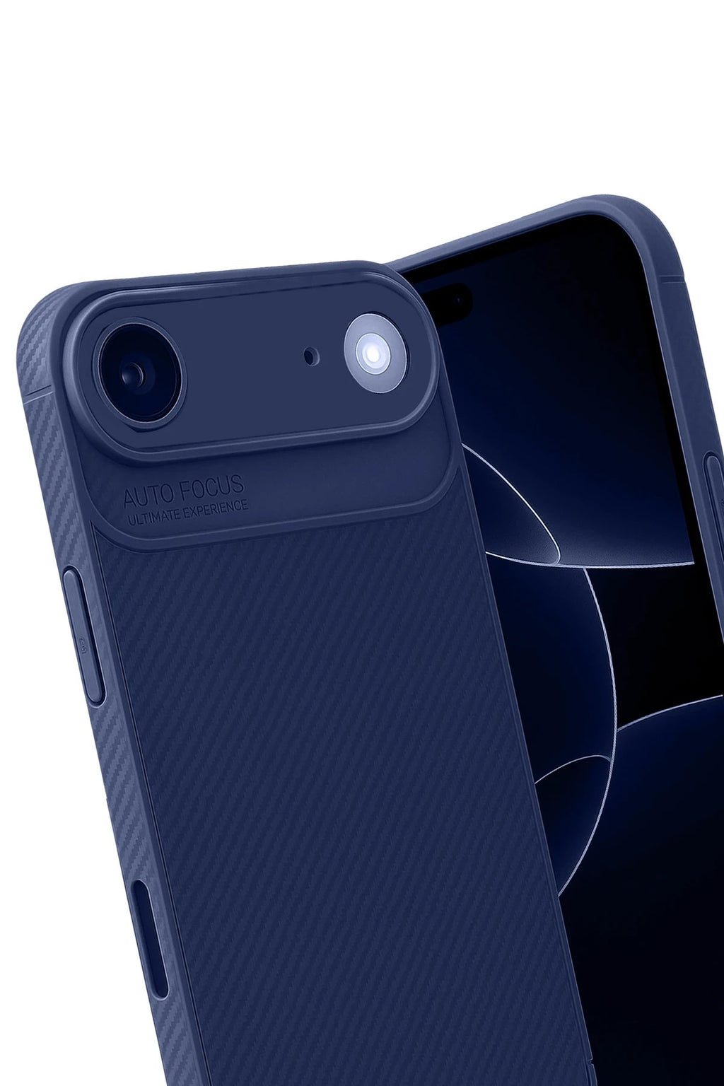 Mey İthalat® iPhone 17 Air Auto Focus Karbon Kapak - Lacivert