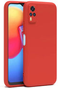 Mey İthalat® Vivo Y53S Kılıf Nano içi Kadife Silikon - Kırmızı