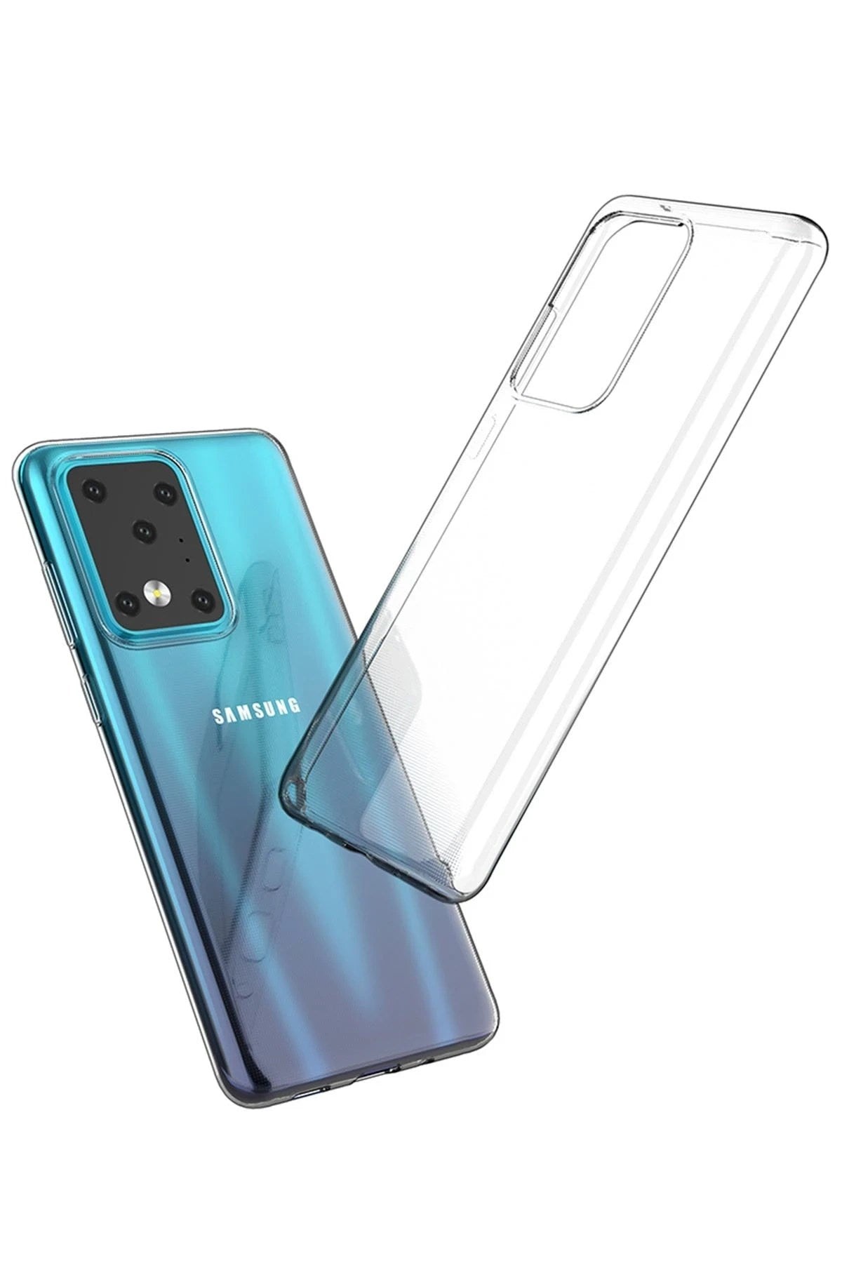Mey İthalat® Samsung Galaxy S20 Ultra Kılıf Lüx Şeffaf Silikon
