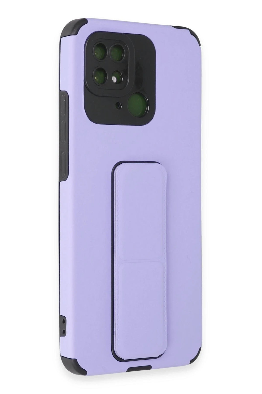 Mey İthalat® Redmi 10C Kılıf Mega Standlı Silikon - Lila