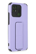 Mey İthalat® Redmi 10C Kılıf Mega Standlı Silikon - Lila