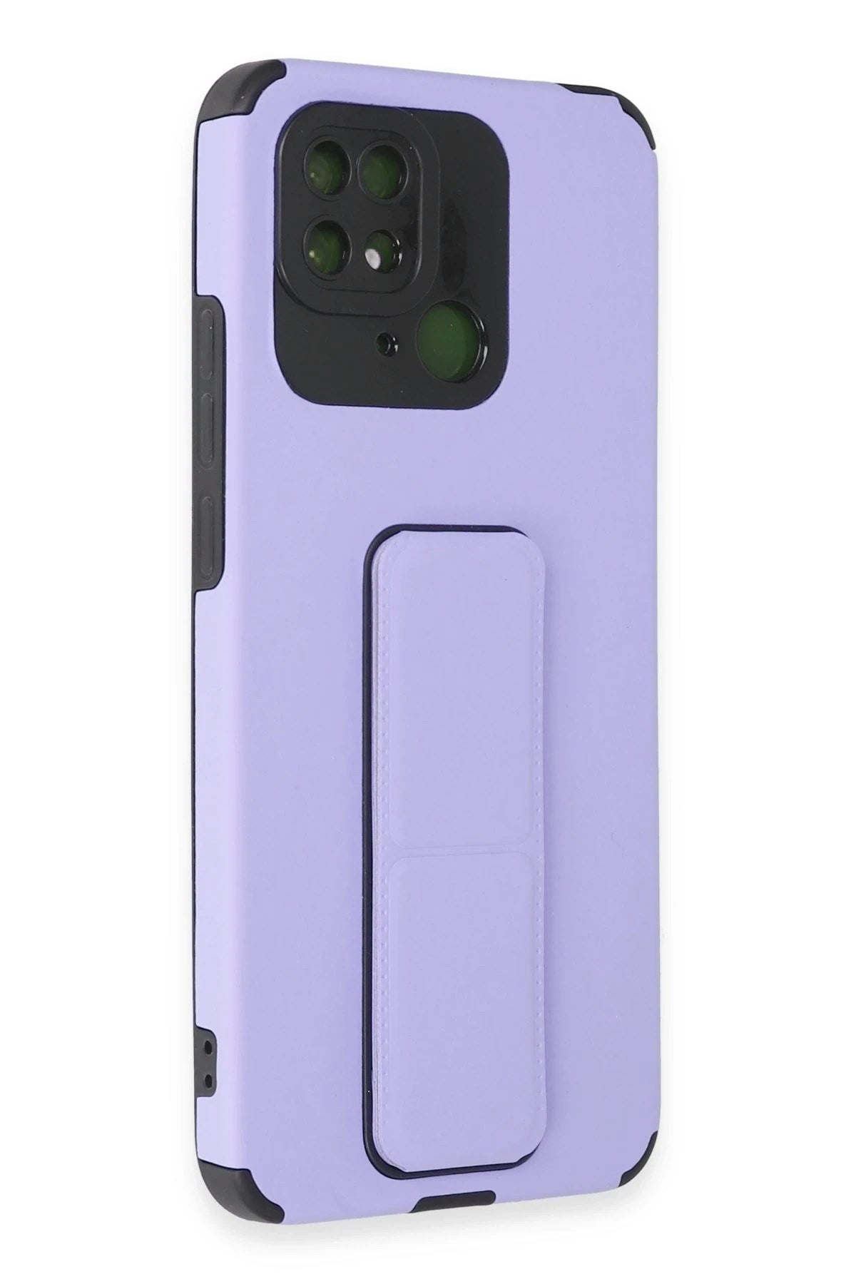Mey İthalat® Redmi 10C Kılıf Mega Standlı Silikon - Lila