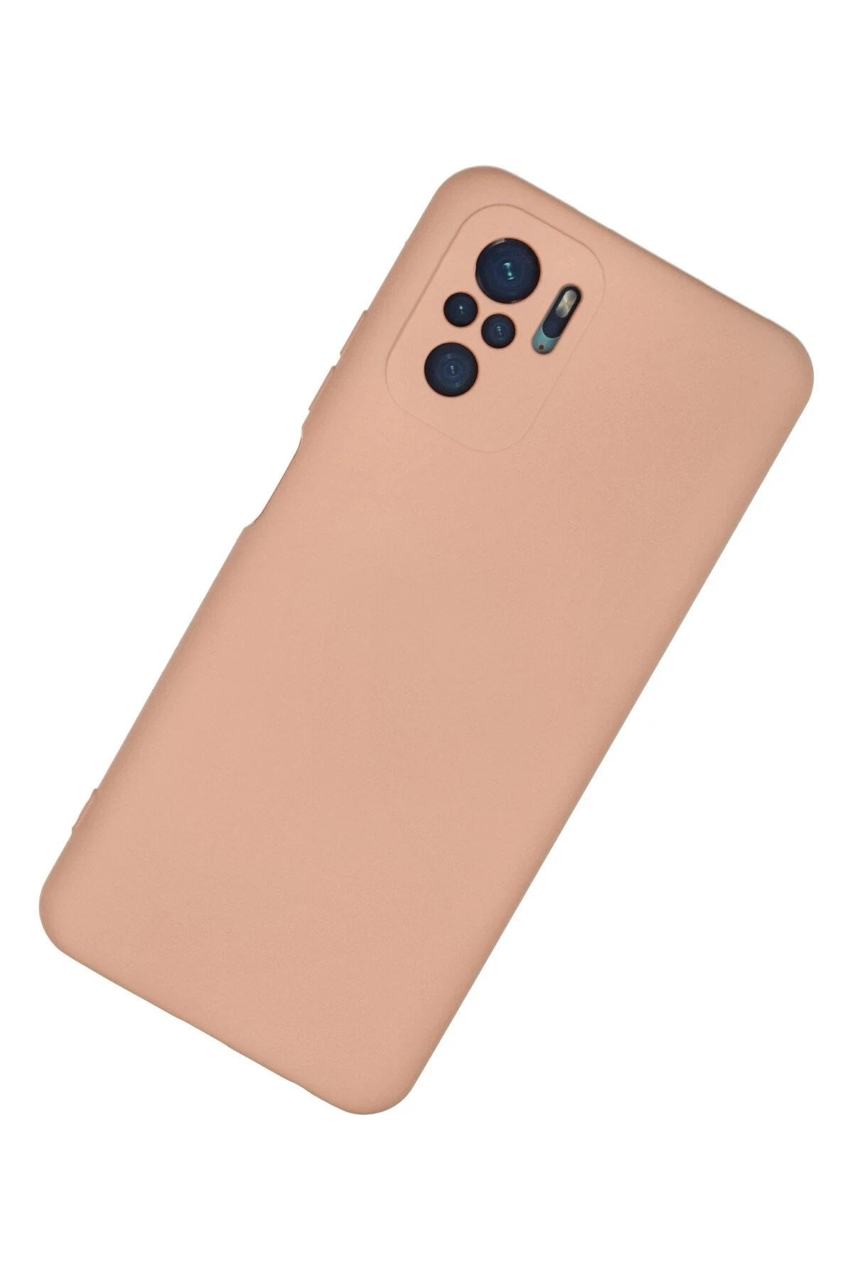 Mey İthalat® Redmi Note 10 Kılıf Nano içi Kadife Silikon - Pudra