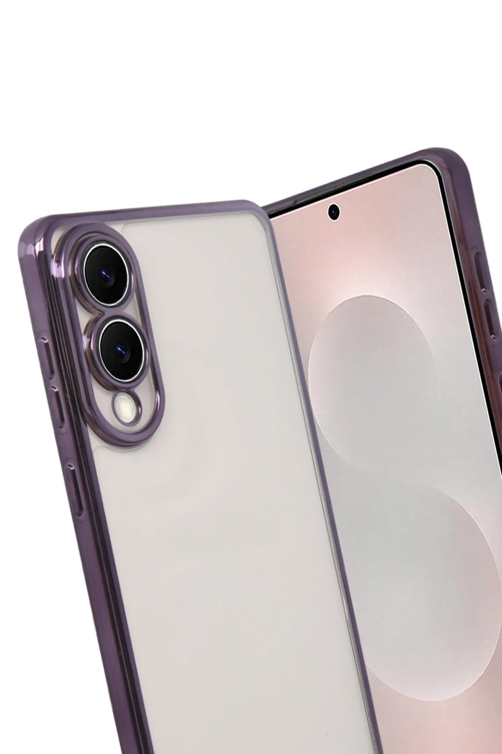 Mey İthalat® Samsung Galaxy S25 Edge Lensli Silikon - Mor