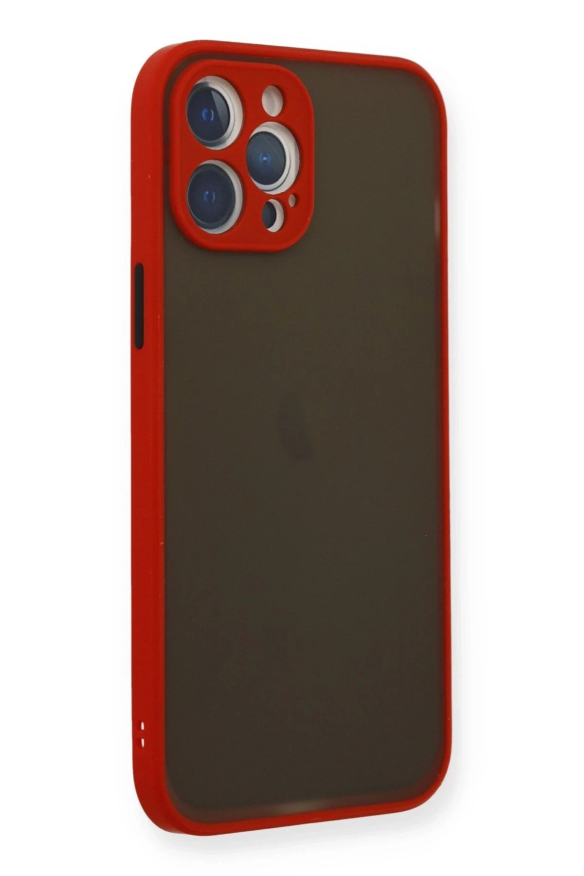 Mey İthalat® iPhone 12 Pro Max Kılıf Montreal Silikon Kapak - Kırmızı