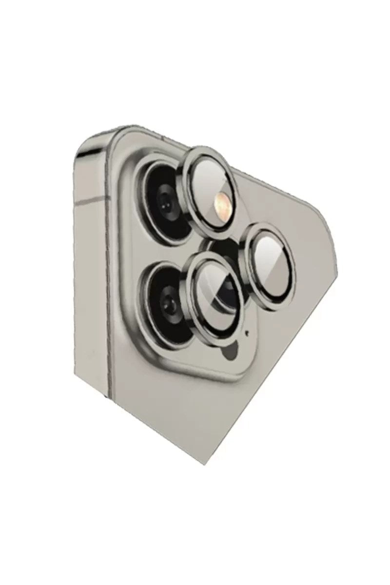 Mey İthalat® iPhone 15 Pro Max Bilvis Titan Kamera Lens - Titan Gri