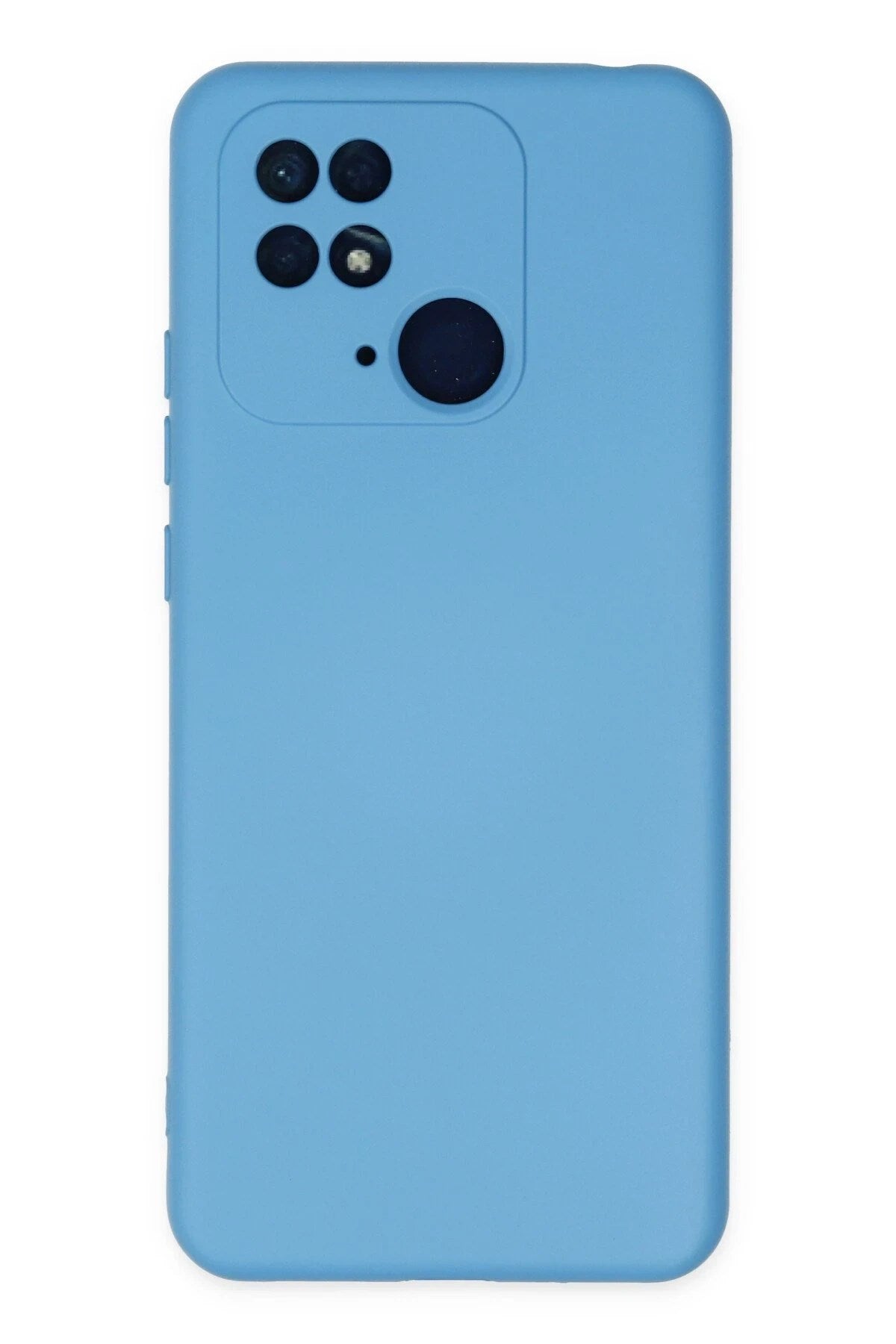 Mey İthalat® Redmi 10C Kılıf Nano içi Kadife Silikon - Mavi