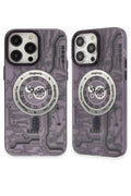 Mey İthalat® iPhone 14 Pro Kılıf Apollo Magneticsafe Desenli Kapak - Apollo Mor - 5