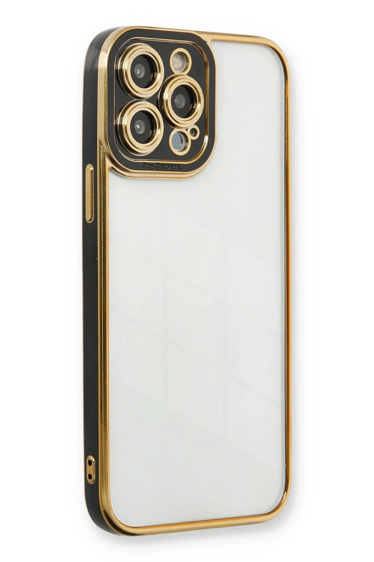 Mey İthalat® iPhone 13 Pro Kılıf Liva Lens Silikon - Siyah