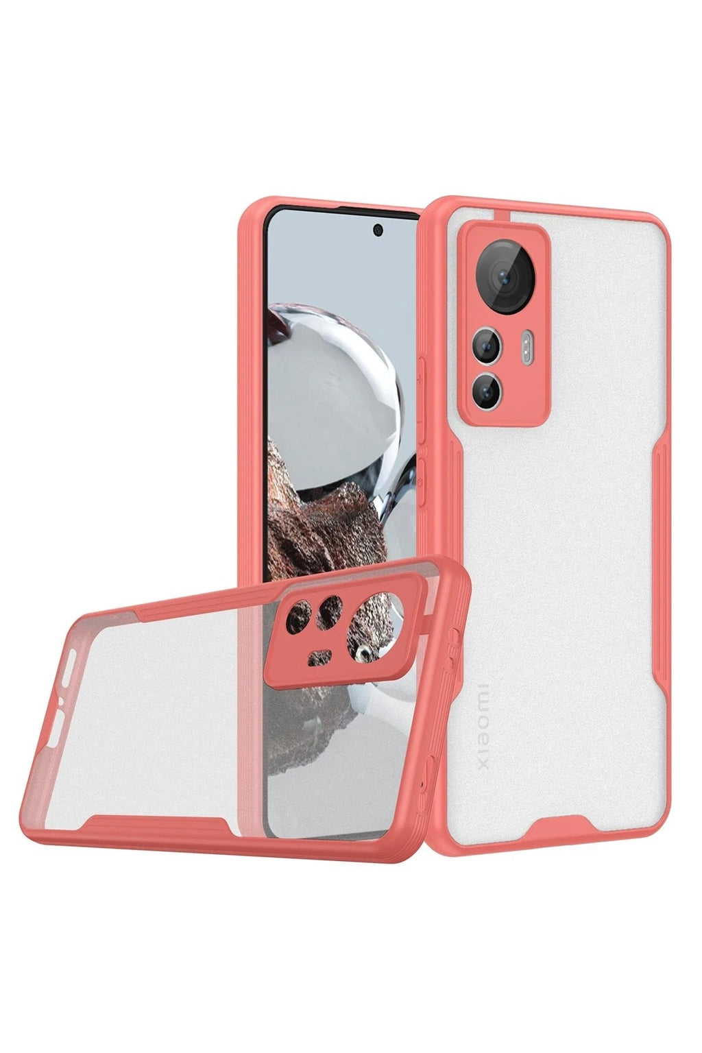 Mey İthalat® Mi 12T Kılıf Platin Silikon - Pembe