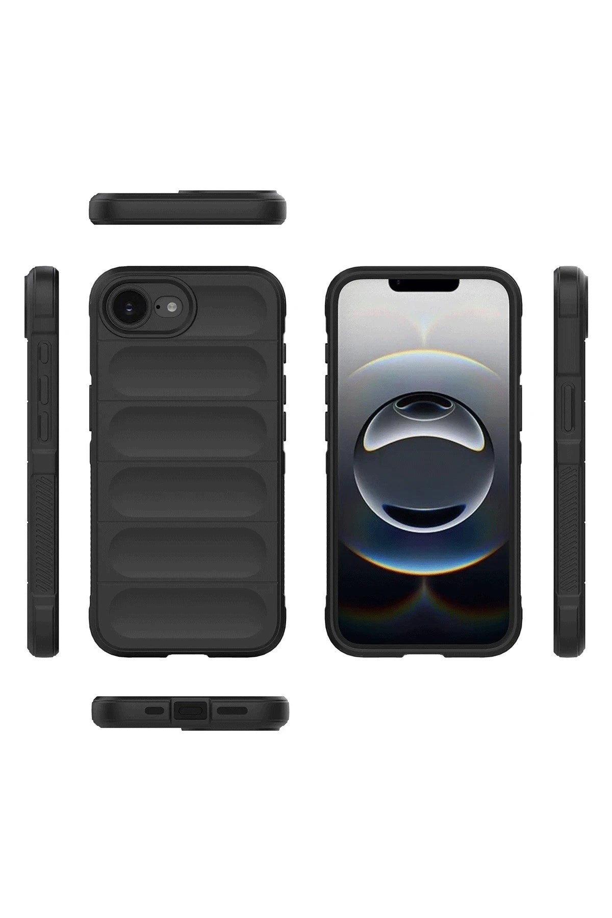Mey İthalat® iPhone 16E Kılıf Optimum Silikon - Siyah