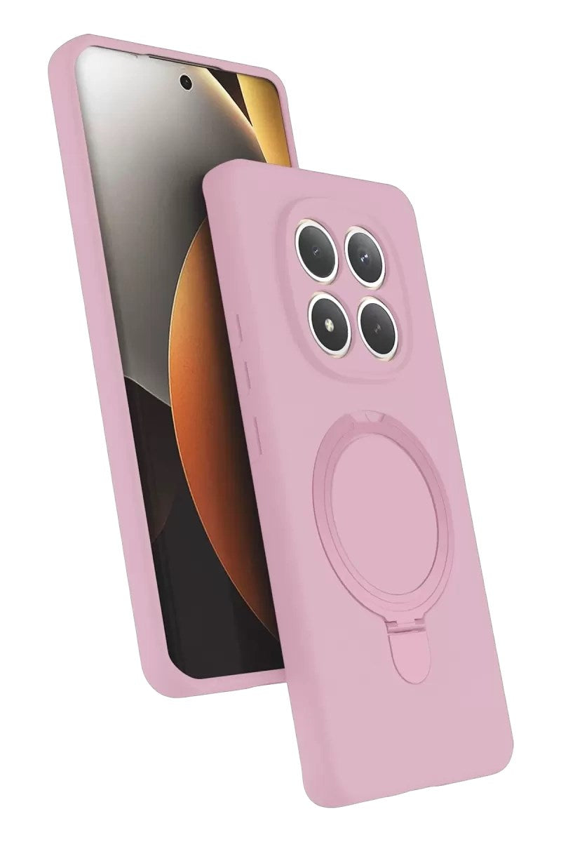 Mey İthalat® Redmi Note 15 Pro 4G Regal Magsafe Standlı Kapak - Açık Pembe