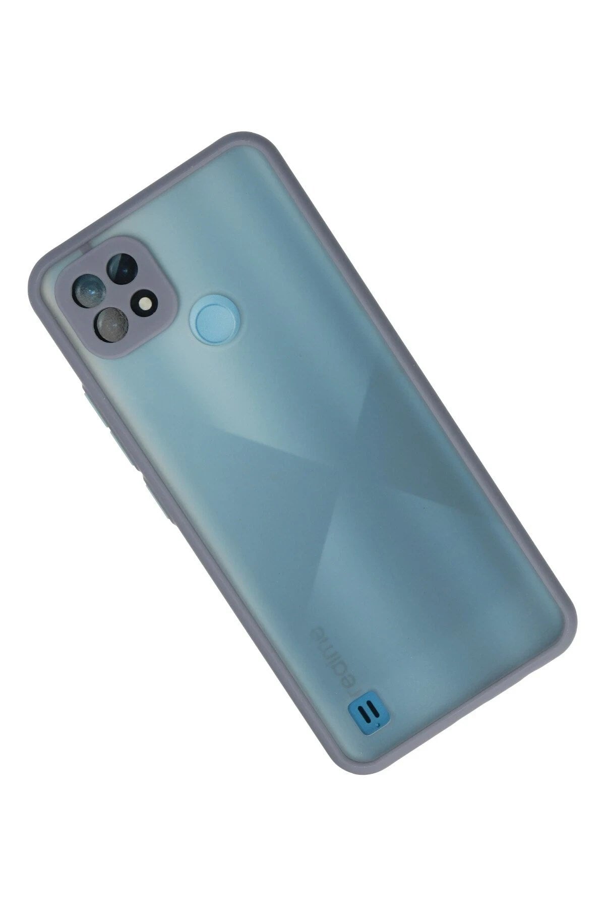 Mey İthalat® Realme C21 Kılıf Montreal Silikon Kapak - Gri