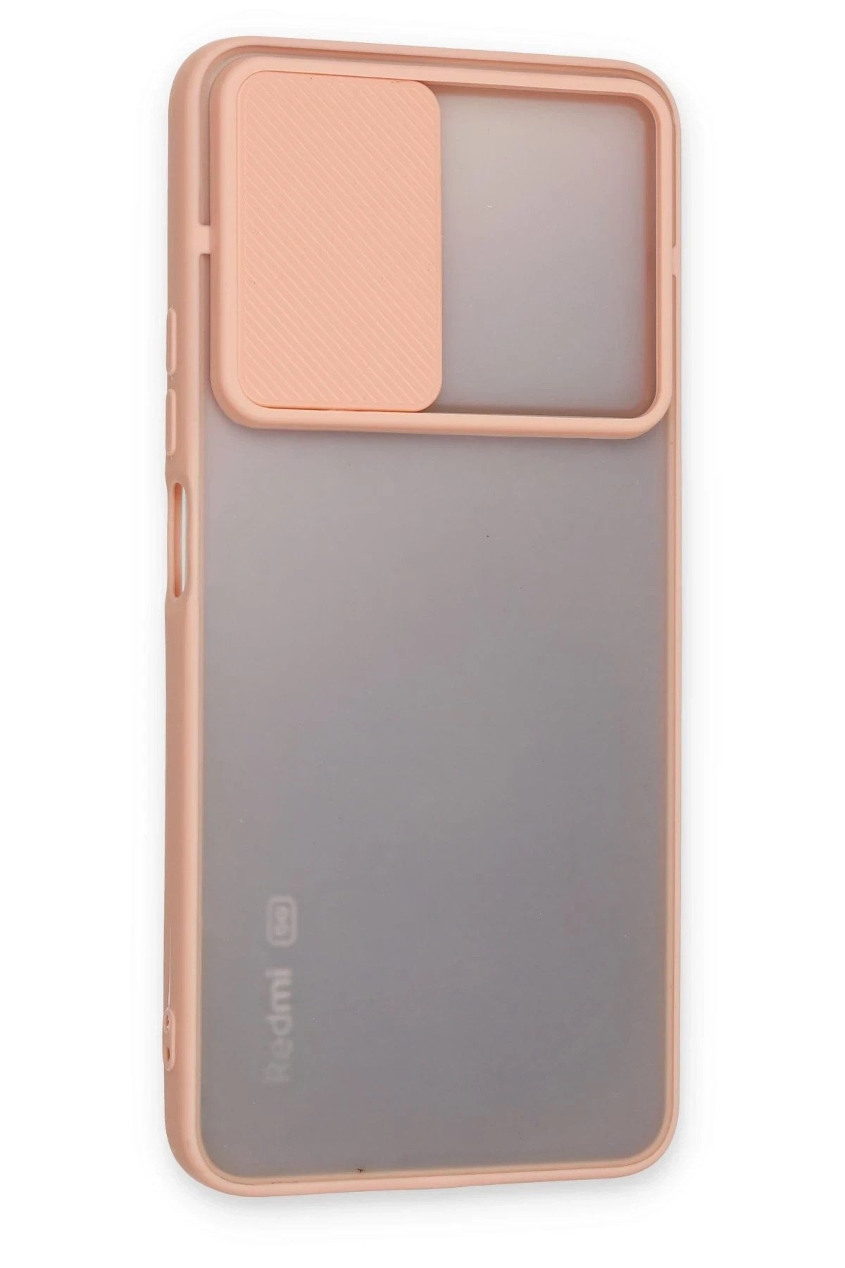 Mey İthalat® Redmi Note 11T Kılıf Palm Buzlu Kamera Sürgülü Silikon - Pembe