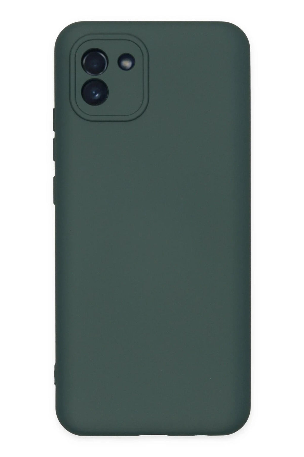 Mey İthalat® Samsung Galaxy A03 Kılıf Nano içi Kadife Silikon - Koyu Yeşil