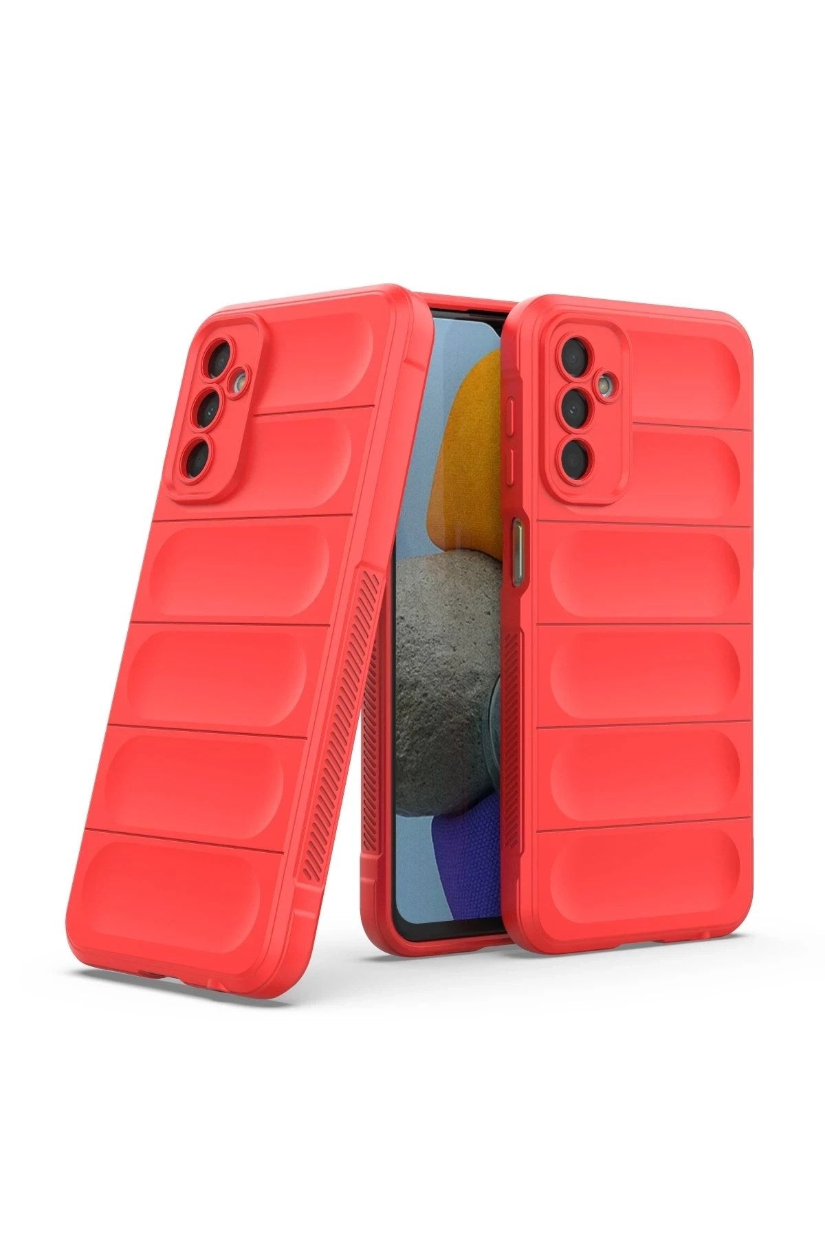 Mey İthalat® Samsung Galaxy M23 Kılıf Optimum Silikon - Kırmızı