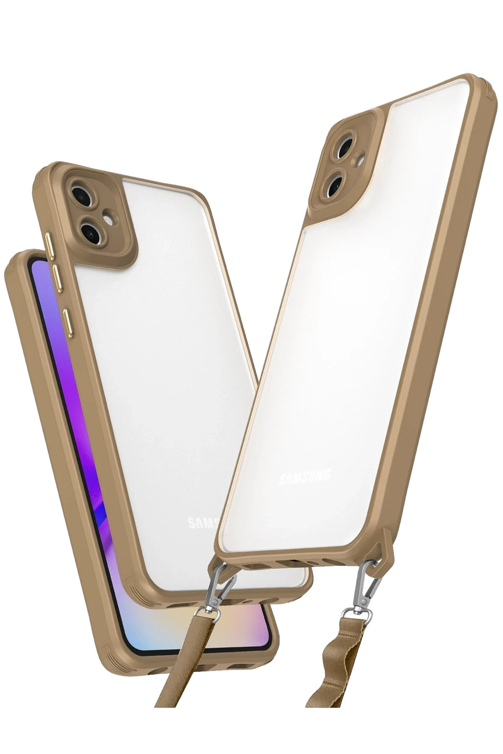 Mey İthalat® Samsung Galaxy A06 Kılıf Penta Silikon Kılıf - Çöl Titanyum