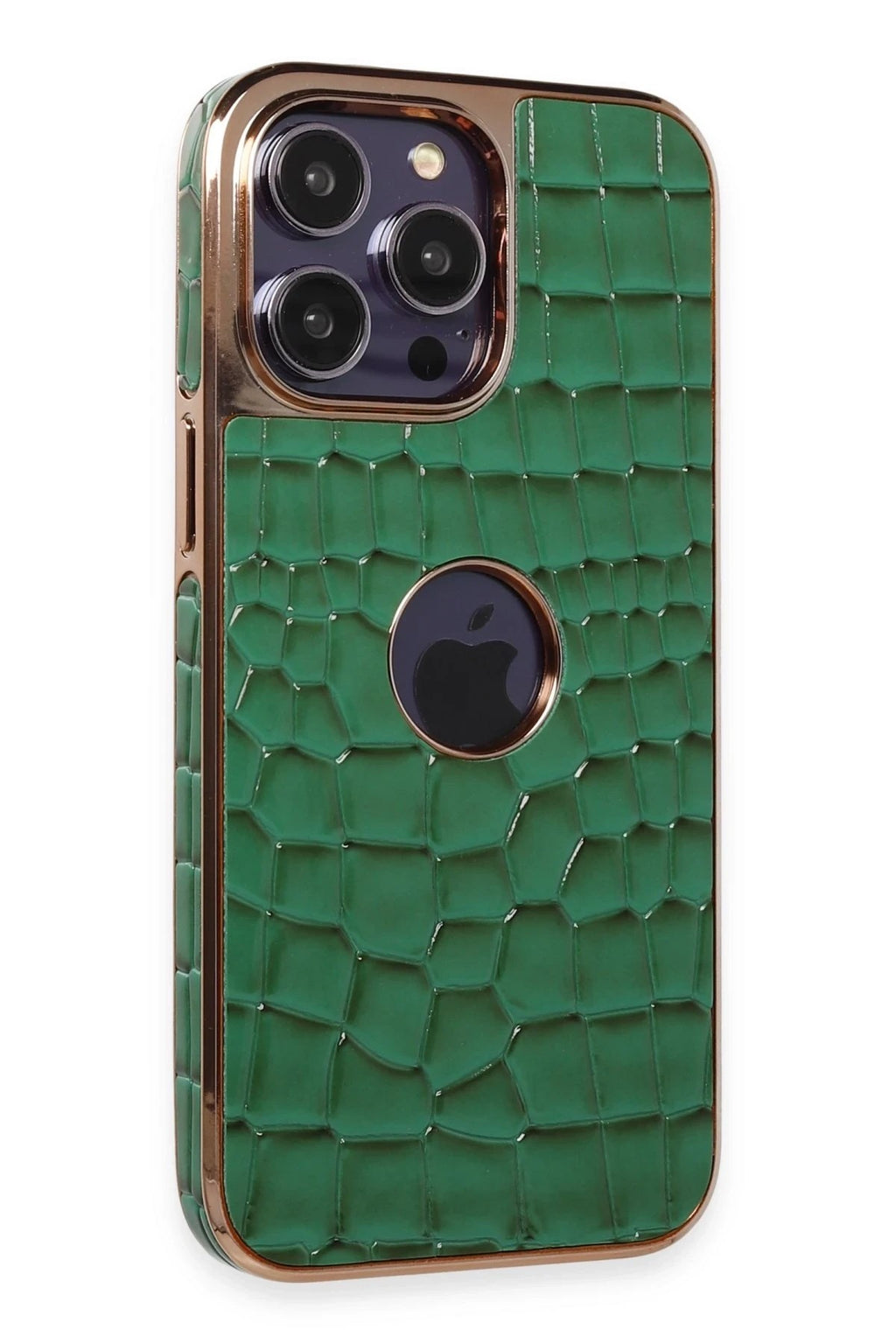 Mey İthalat® iPhone 14 Pro Kılıf Snake Kapak - Koyu Yeşil