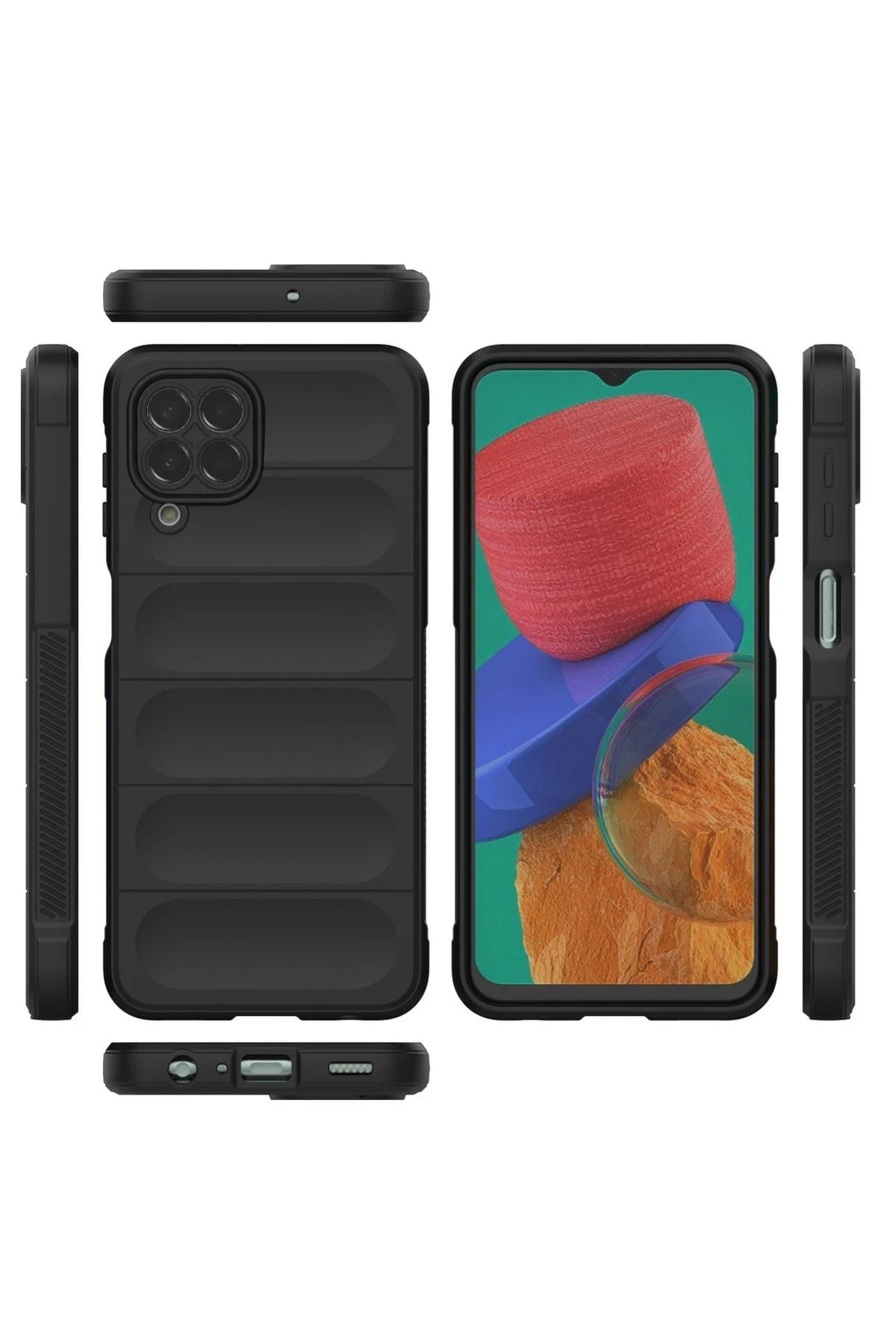 Mey İthalat® Samsung Galaxy M33 Kılıf Optimum Silikon - Siyah