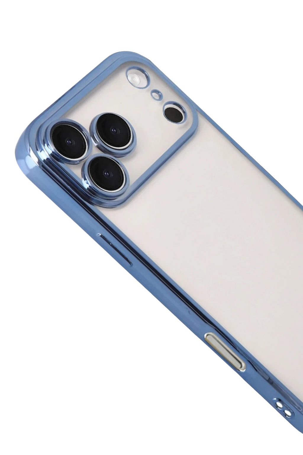 Mey İthalat® iPhone 17 Pro Max Lensli Silikon - Açık Mavi
