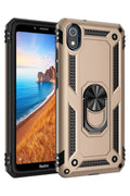 Mey İthalat® Redmi 7A Kılıf Sofya Yüzüklü Silikon Kapak - Gold