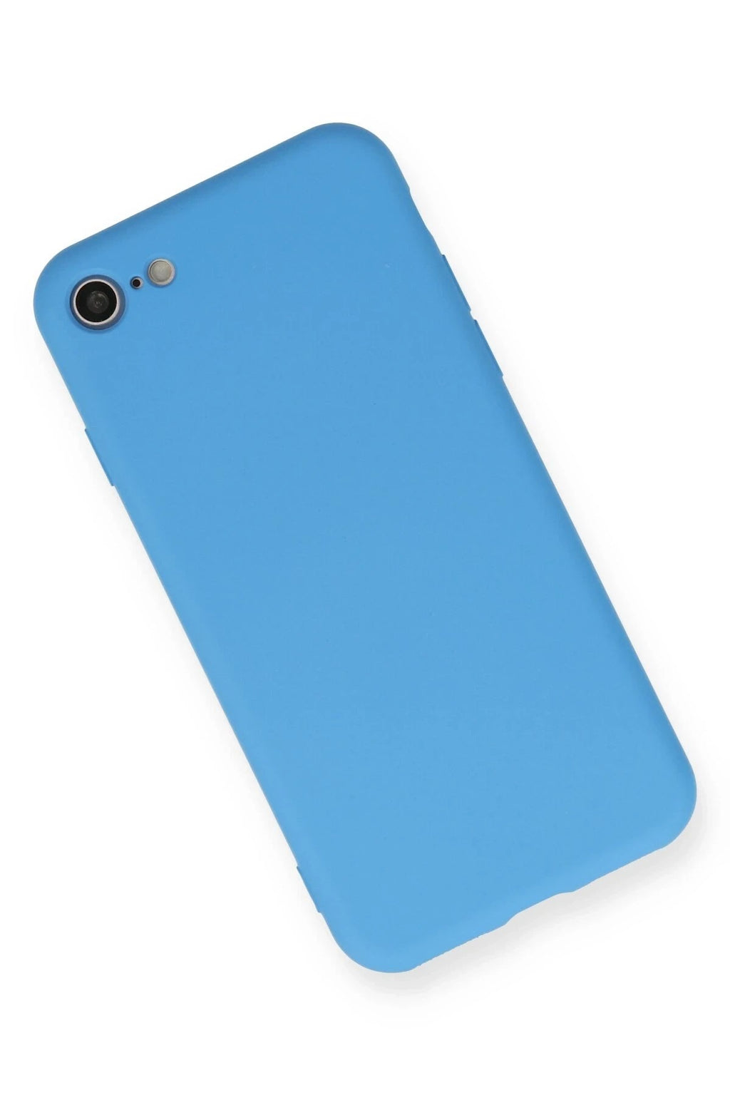 Mey İthalat® iPhone 7 Kılıf Nano içi Kadife Silikon - Mavi