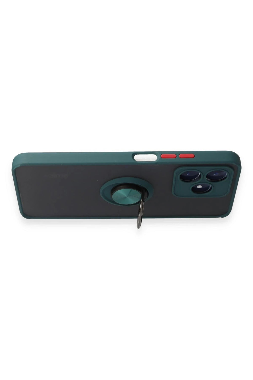 Mey İthalat® Realme C53 Kılıf Montreal Yüzüklü Silikon Kapak - Yeşil