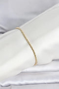 Mey İthalat® CM 14K Gold Renk Burgulu Zincir Model Kadın Bileklik