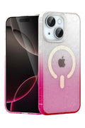 Mey İthalat® iPhone 15 Plus Pummel Shiny Magsafe Kapak - Pembe