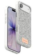 Mey İthalat® iPhone 17 Air Bright Simli Kapak - Beyaz