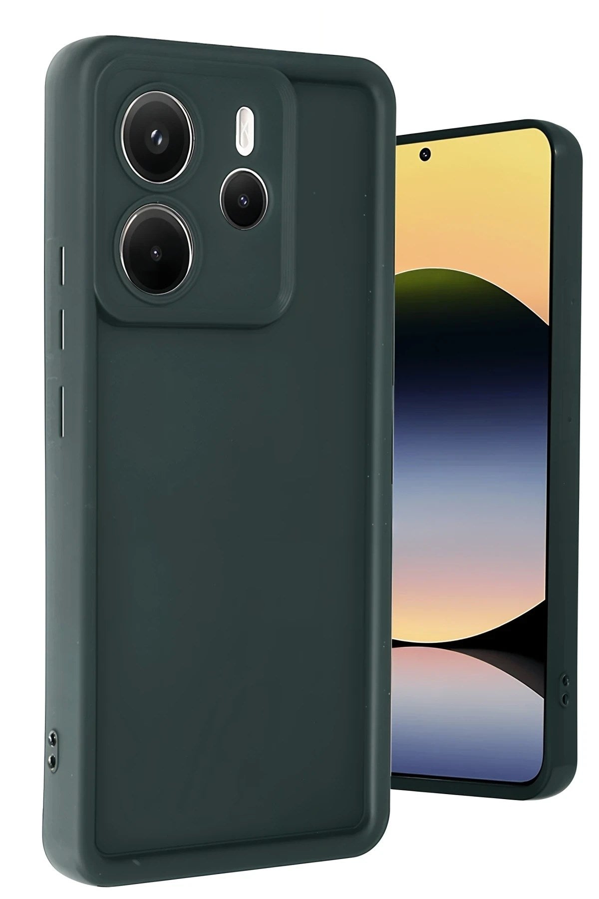 Mey İthalat® Redmi Note 14 4G Kılıf Viera Silikon - Koyu Yeşil