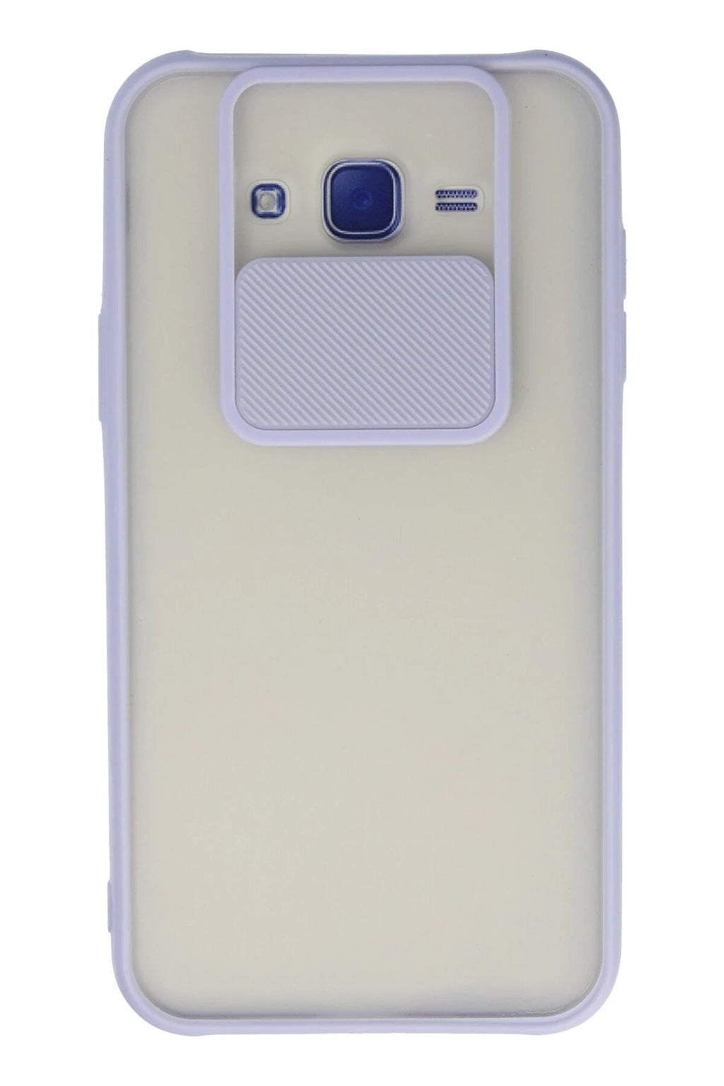Mey İthalat® Samsung Galaxy J7 Kılıf Palm Buzlu Kamera Sürgülü Silikon - Lila