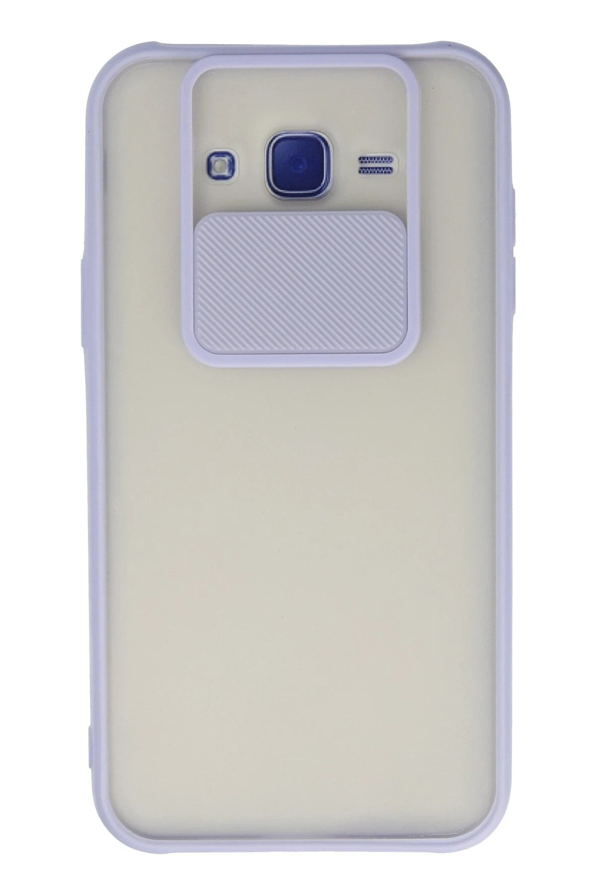 Mey İthalat® Samsung Galaxy J7 Kılıf Palm Buzlu Kamera Sürgülü Silikon - Lila